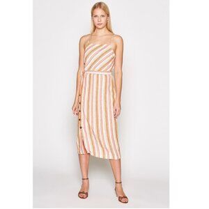 NWT Joie "Khari" Striped Linen Midi Dress Sz. M